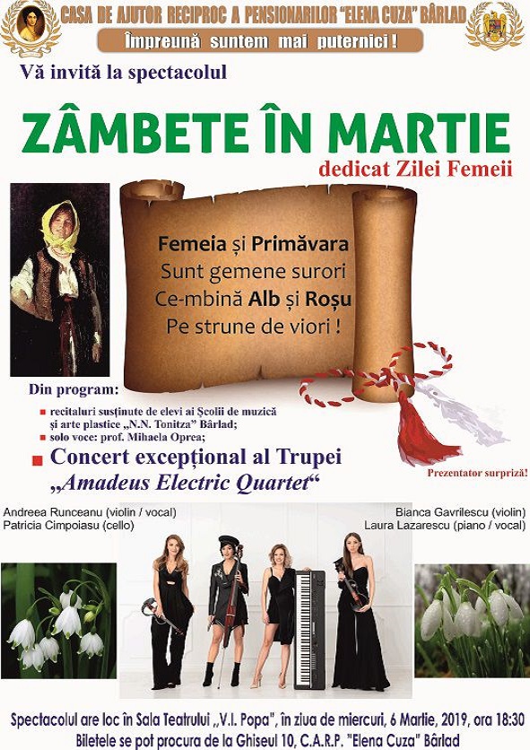 Spectacol dedicat Zilei Femeii: Zâmbete în Martie